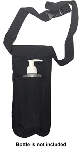 Single Massage Bottle Holster - Black, Fits 26-40" Waist