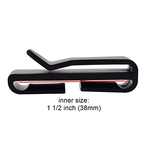 Quick-Slip Keeper Buckle Clip - 1 Inch (25mm) - 12pcs Set