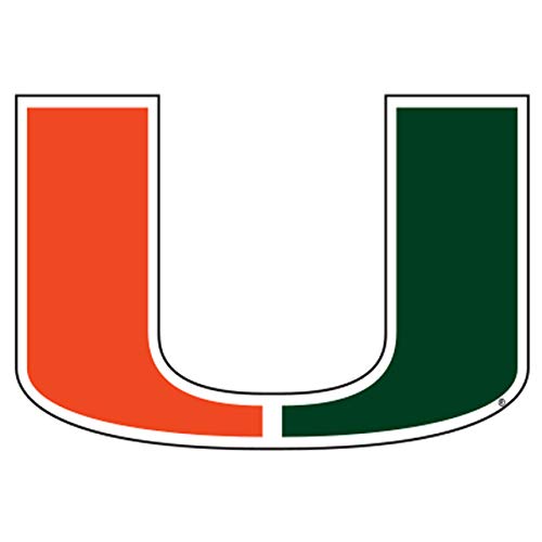 U Miami Magnet - 3 Inch Team Pride Decor