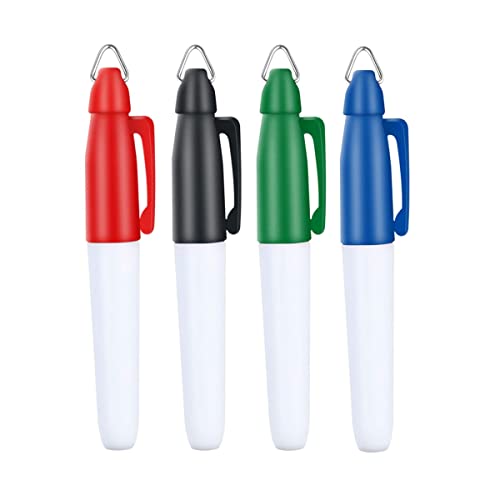 Golf Ball Markers - Permanent Bullet Tip Marker Pen Set, 4 Pack