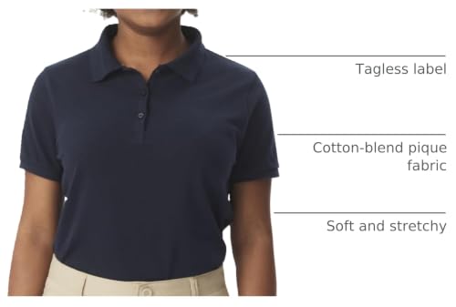 Women's Short Sleeve Stretch Pique Polo Shirt