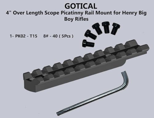 Picatinny Rail Mount for Henry Big Boy Rifles - 4 Inch Aluminum