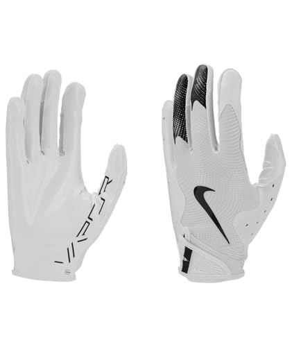 Nike Vapor Jet 8.0 Football Gloves White XL | MagniGrip+ for Secure Catch