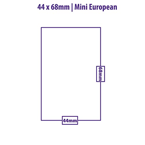 Mini European Board Game Sleeves - 44mm x 68mm, 50-Pack
