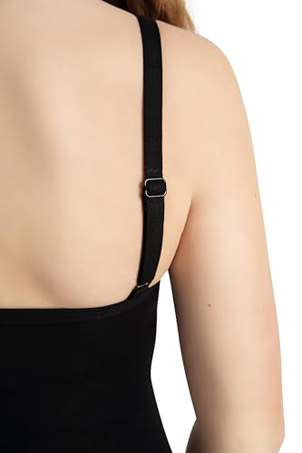 Capezio Women's Camisole Leotard with Bra Support - Black, Size S (4-6)