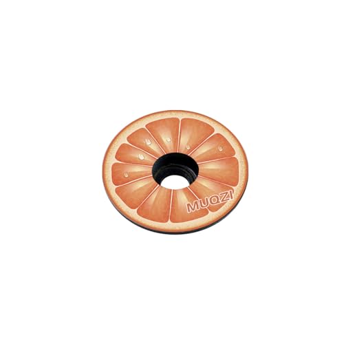 1 1/8 Inch Bicycle Headset Cap with Aluminum Bolt - Grapefruit