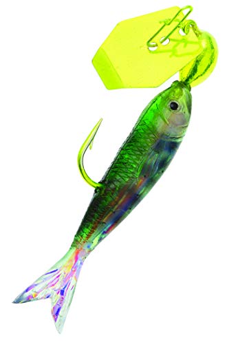 ChatterBait Flashback Mini Bladed Swim Jig - Chartreuse/Rainbow, 1/16 Oz.