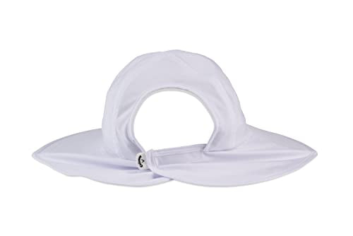 Callaway Ladies Sun Hat 2023 White UPF 40+ High Tail Golf Hat with Ponytail Hole