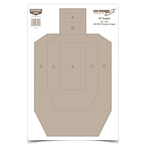12" x 18" Paper Shooting Targets - 10 Count IPSC Practice