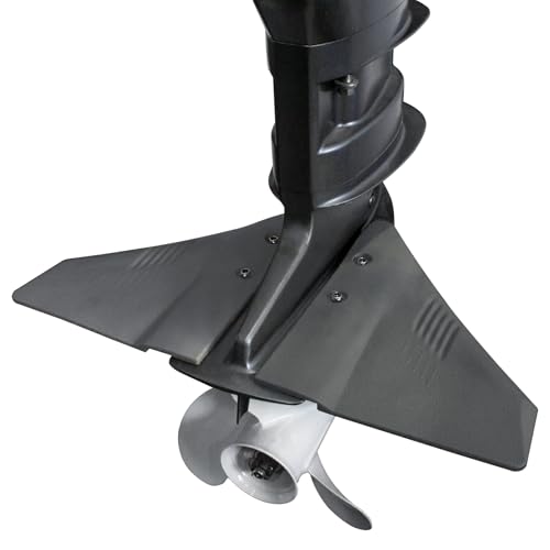 QUICKMARINER Hydrofoil Stabilizer for Outboard Motors 5-150 HP Black