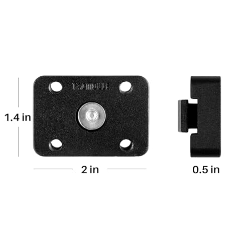 Mounting Bracket Base for MOLLE Panel, MOLLE Adapter Accessories Mount for Fire Extinguisher Mount Gun Rack Gas Can Holder, 2-Pack