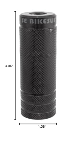 SE Bikes Wheelie Pegs – 98mm Knurled Steel Bicycle Pegs for 14mm or 3/8” Axles (Pair)