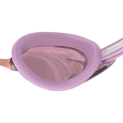 Speedo Women’s Vanquisher 3.0 Mirrored Swim Goggles - Blue/Gray, Anti-Fog UV Protection