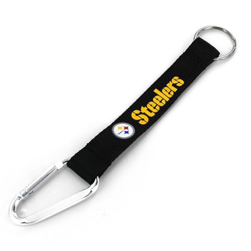 Pittsburgh Steelers Carabiner Lanyard Keychain - 8 Inches