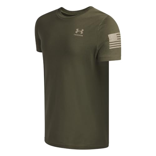 Under Armour Kids Freedom Flag Short Sleeve T-Shirt - Big Kid Large Marine Od Green