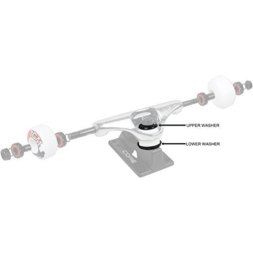 Skateboard Truck Bushing Cup Washer Kit - 4-Piece Replacement Set