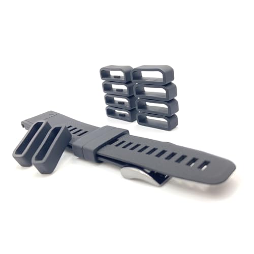 22mm Watch Band Keeper Loops - 10pcs Silicone Fasteners