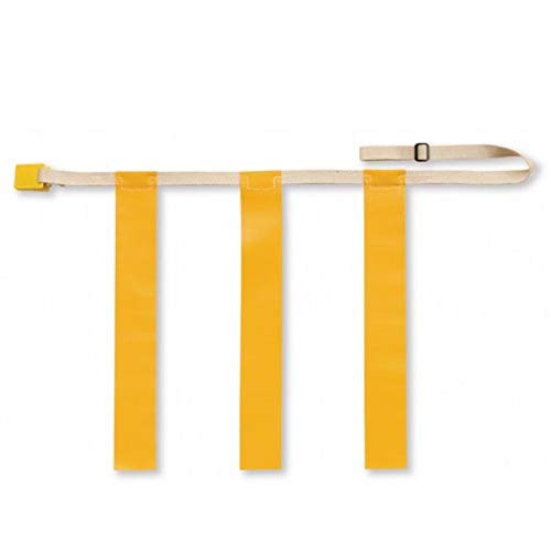Flag Football Belt with Three Flags - X-Large - Yellow Clip