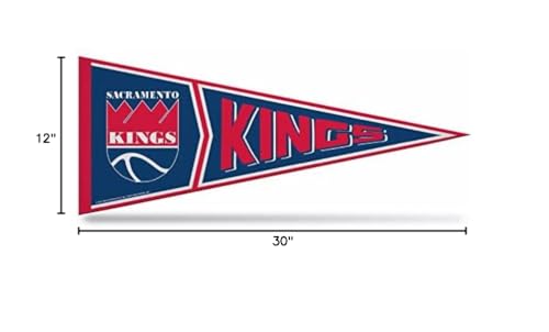 Sacramento Kings 12" x 30" Retro Felt Wall Pennant - Sports Fan Decor