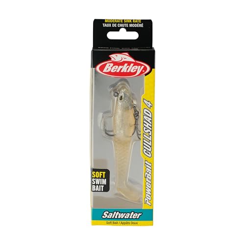 Berkley PowerBait Saltwater Pre-Rigged Cullshad Soft Plastic Bait - Cold Beer, 4 Inch