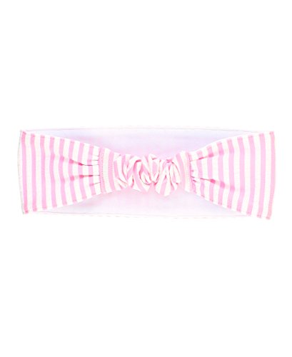 Baby Swim Headband for Girls - Pink Seersucker, UPF 50+, 2-8 Years