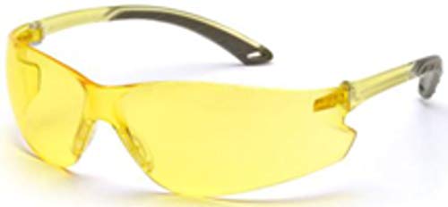 Safety Glasses with Amber Lens & Temples - Itek Model