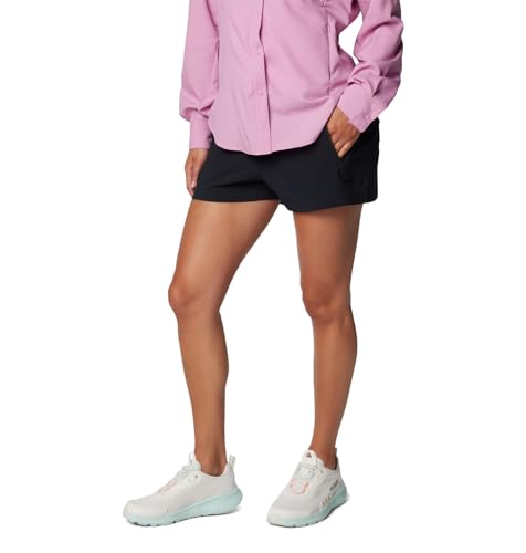 Columbia Women's PFG Tidal III Shorts - 5-Inch Inseam, Black, Regular Fit