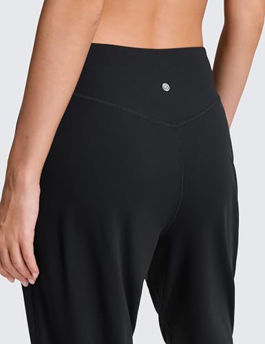 CRZ YOGA Butterluxe Joggers for Women Medium Black - High Waist Pockets
