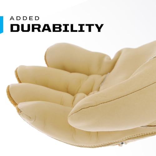 Mechanix Wear: ColdWork Durahide Insulated Leather Driver Winter Work Gloves, Water Resistant, Equipped with 40g 3M Thinsulate, Heavyweight Sherpa Lining, for Heavy Cold Weather (Tan, Large)