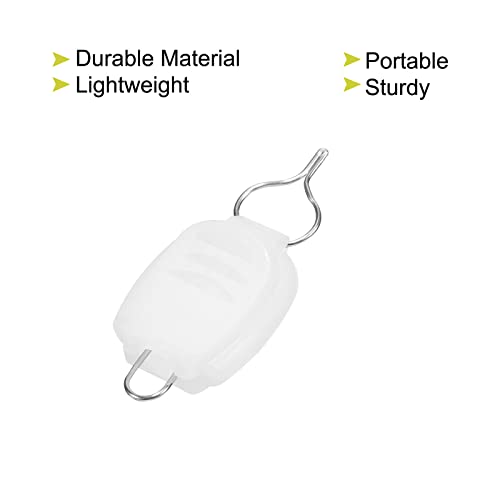 Fishing Line Holders - White Baitcasting Reel Line Keeper Clips