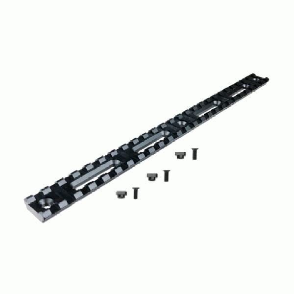 BRIDGEMOUNT 10-Inch Picatinny Rail with 25 Slots - Solid Aluminum Mount for Firearms