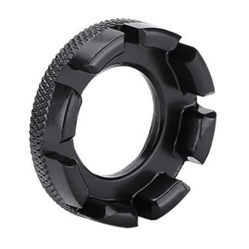 Bicycle Spoke Wrench - Chrome Steel Rim Adjustment Tool - Black