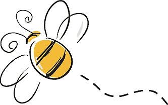 Bee Vinyl Decal 5-Inch Waterproof Sticker for Laptop, Car, and Window