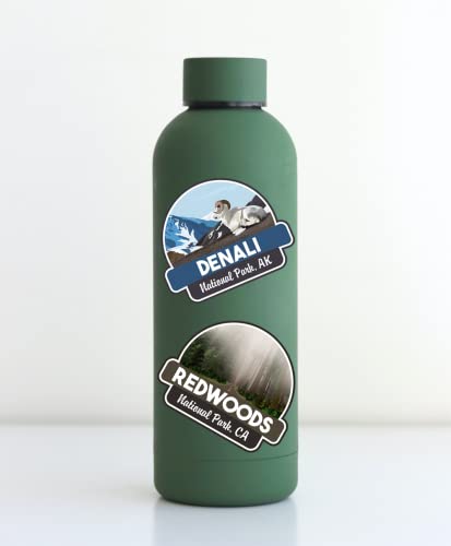 63-Pack National Park Vinyl Stickers - 3" x 2.5" Weatherproof