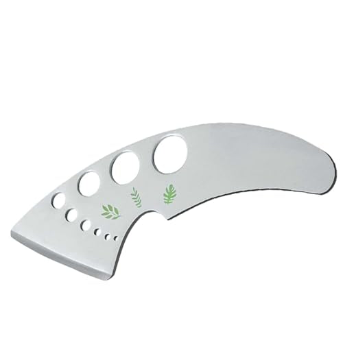 Professional 430 Stainless Steel Herb Leaf Stripper with Multi-Size Holes & Precision Blade - Kitchen Essentials for Parsley, Cilantro and Leafy Greens