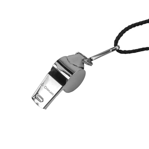 Stainless Steel Emergency Signal Whistle - 110dB Survival Tool with Lanyard