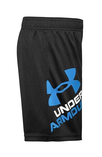 Under Armour Boys' Prototype Performance Shorts Black 5 / Symbol, Elastic Waistband