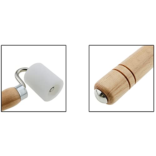 E-outstanding Soft Seam Roller Tool Wallpaper Seam Roller 7.7x1.4 Inch Roller for Wallpaper Flat Pressure Roller Smoothing Tool