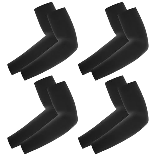 UV Sun Protection Arm Sleeves - 4 Pairs for Men & Women