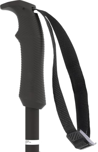 Atomic AMT Ski Poles 115cm Black - High-Strength Aluminum, Ergonomic Grip