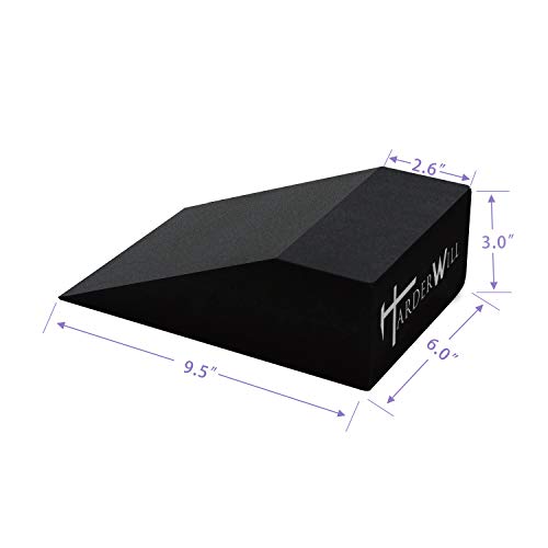 Yoga Foam Wedge Blocks Pair for Stretching & Support - Calf, Heel, Balance