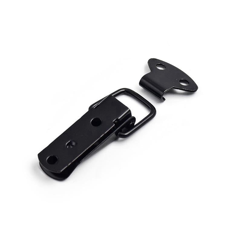 Latch Black Toggle Latch, Steel Spring Loaded Toggle Latch, Black Catch Hasp Clamp Clip Lock with for Cabinet, Wooden Case, Box(8 Pcs)