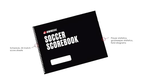 Soccer Score Book - 8.5" x 11" with Match Sheets & Stats