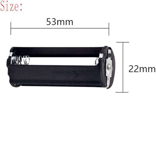 AAA Battery Holder Case - Flat Head Black - Pack of 2