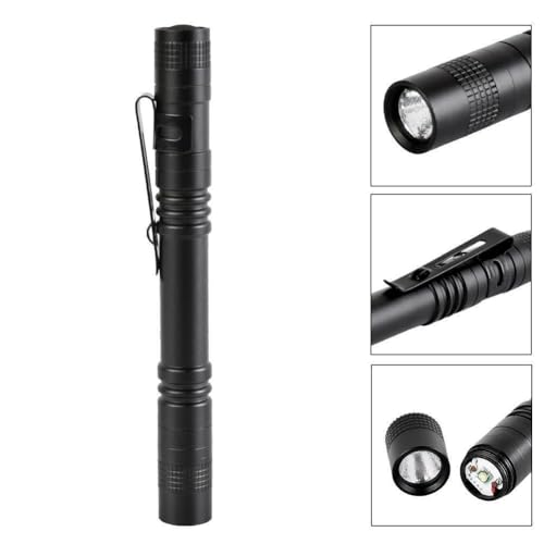 Tileon Pen Flashlight 10 PCS LED Pen Light with Clip - 2×AAA
