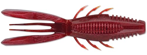 Rapala CrushCity Ox Blood Red 4in Soft Plastic Creature Bait for Bass Fishing