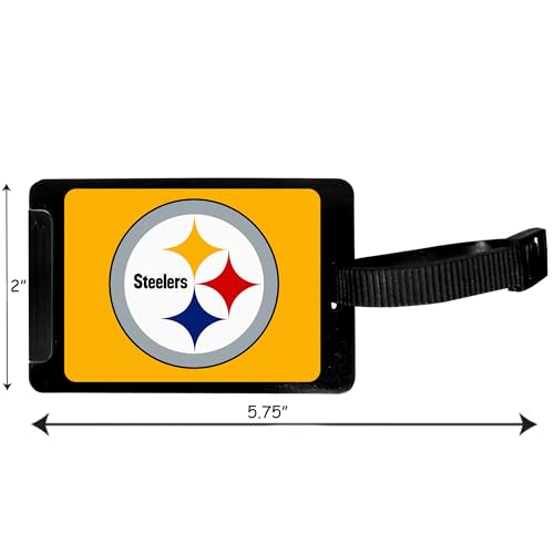 Pittsburgh Steelers Luggage Tag - 3.25 Inch Travel Accessory
