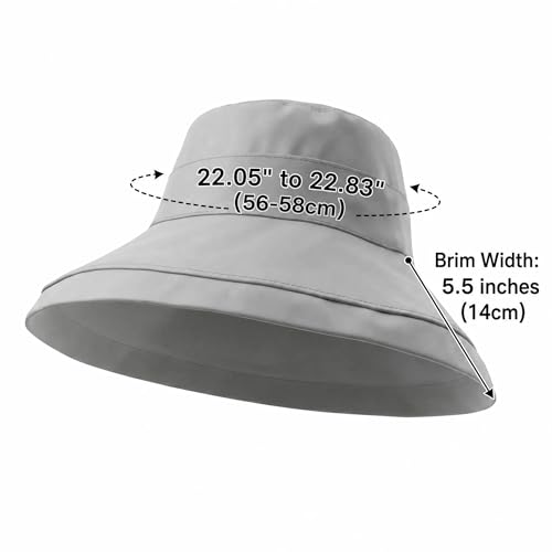 Reversible Bucket Hat for Women - UV Protection, Packable, One Size - Red