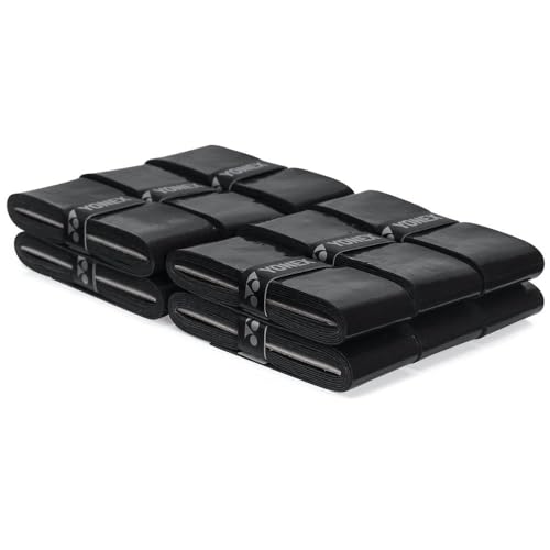 YONEX Overgrip Super GRAP 12 Pack - Black/White Tennis Racket Grip