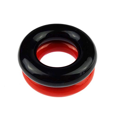 Golf Club Warm-Up Swing Weight Rings - 2 Pack, Black & Red